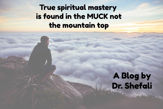 True spiritual mastery is found in the MUCK not the mountain top